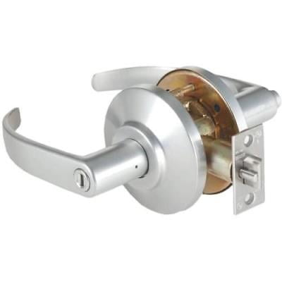 BEST Satin Chrome 14D Reversible Privacy Cylindrical Lever