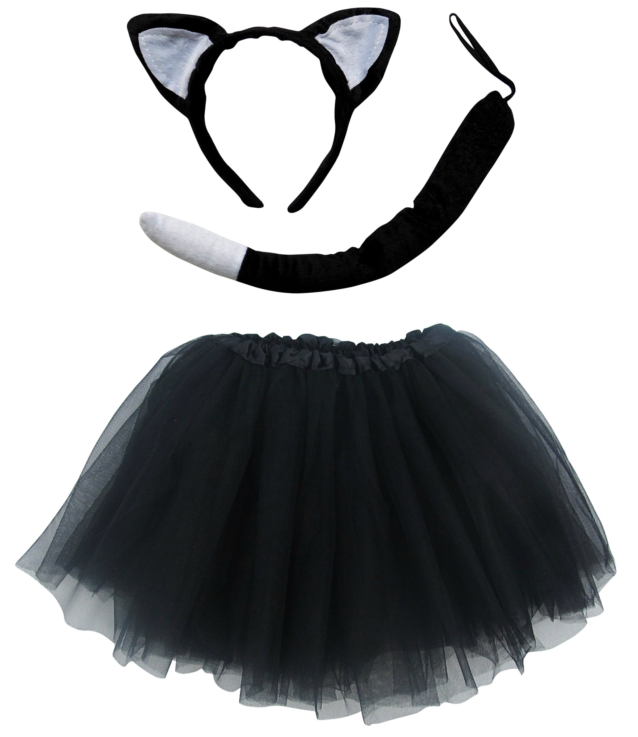 Child Pirate Tutu Skirt 80s Fancy Dress Black White Stripe School Book Week 