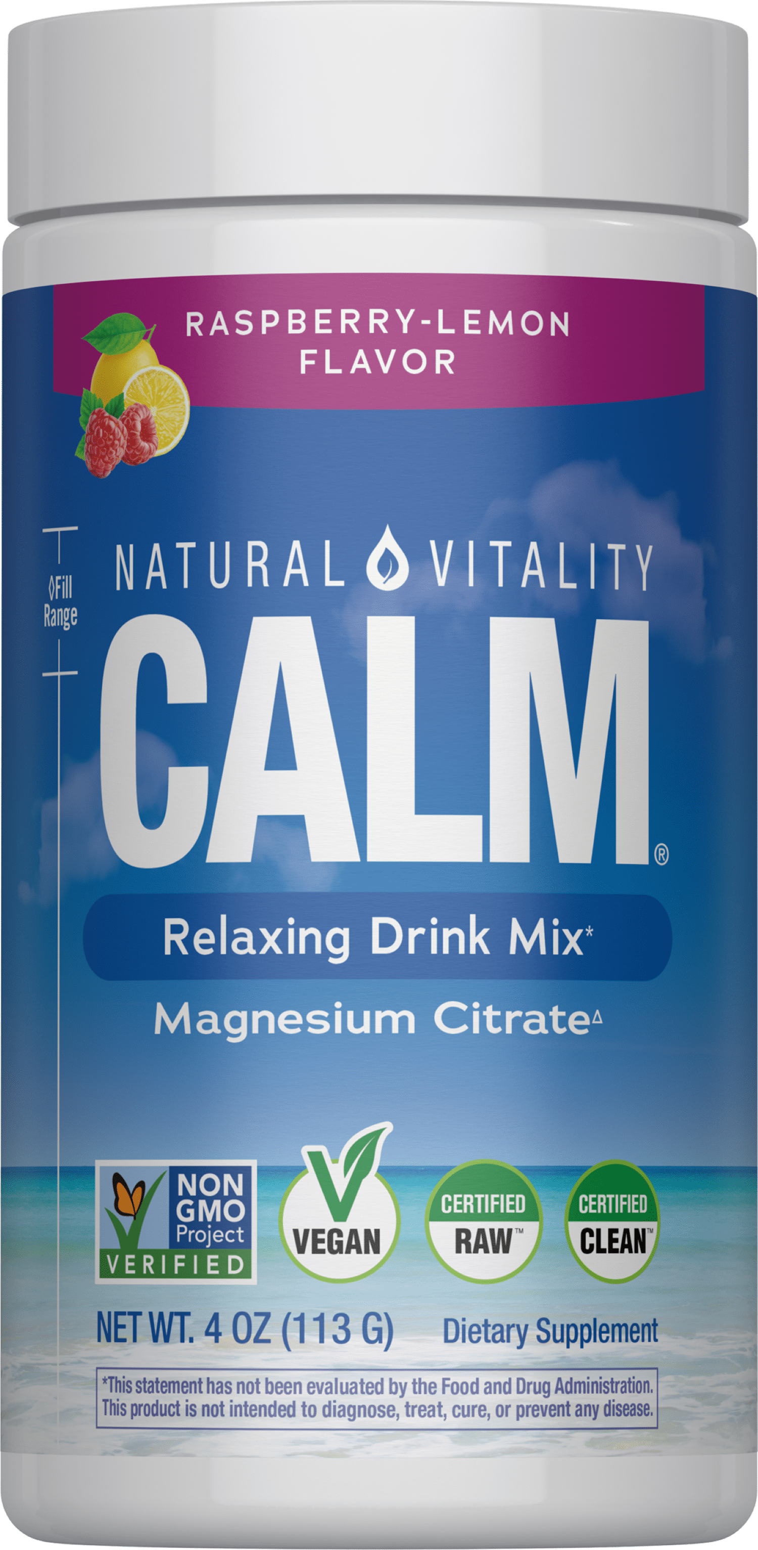 Natural Vitality CALM Sleep Wildberry Magnesium Citrate Drink Mix
