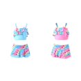 thumbnail image 1 of (2-Pack) Rinsvye Girls Cute Swimsuit For Kids Bathing Suit Two Piece Tankini Rash Guard Sets Beach Pool Summer Vacation Wear, 1 of 4