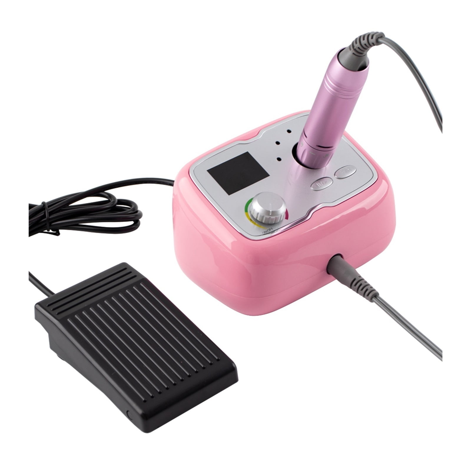Rechargeable Desktop Nail Drill, Box Stand Manicure Machine, Portable 35000RPM Electric Wireless Cordless Nail Art Polisher ,Low Noise