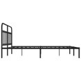 thumbnail image 5 of vidaXL Metal Bed Frame with Headboard Black 183x213 cm, 5 of 5