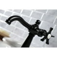 thumbnail image 4 of Kingston Brass KS3540NX Hamilton One-Handle Single-Hole Bathroom Faucet with Push Pop-Up Drain, Matte Black, 4 of 7