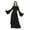 Black, variant on Bimba Traditional Muslim Abaya Dresses For Women Bell Sleeves Islamic Prayer Dress With Hijab