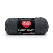 Red Heart Super Saver #4 Worsted Acrylic Yarn, Charcoal 7oz/198g 364yd