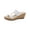 White, variant on Womens Rikki Open Toe Platform Slide Sandals