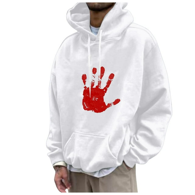 VBARHMQRT Chandail d'Halloween Grande Taille Mode Ample Décontracté pour Hommes