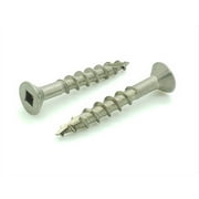 100 Qty #8 x 1-1/4" Stainless Steel Fence & Deck Screws - Square Drive Type 17 (BCP209)