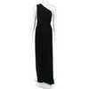 Pre-owned|Michael Kors Womens Sequined One Shoulder Gown Black Size 10