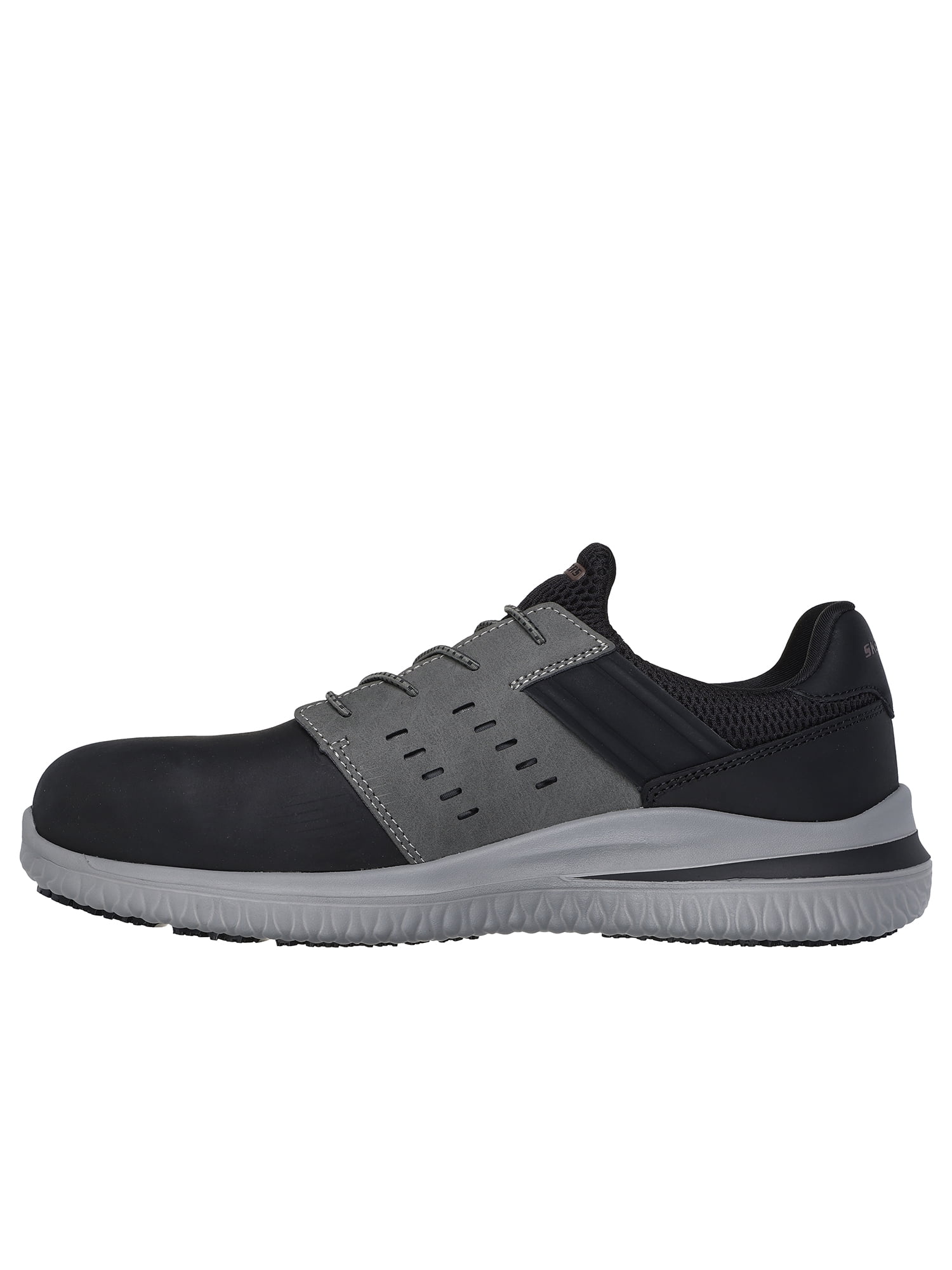 Skechers Work Men's Delson 3.0 Tyoll No Tie Fit™ Slip Resistant Carbon Nano Toe Work Shoes