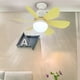 thumbnail image 5 of Ventilador de techo con luz de 3 velocidades, ventiladores de techo de perfil bajo para dormitorio de oficinas en el hogar, 5 of 6