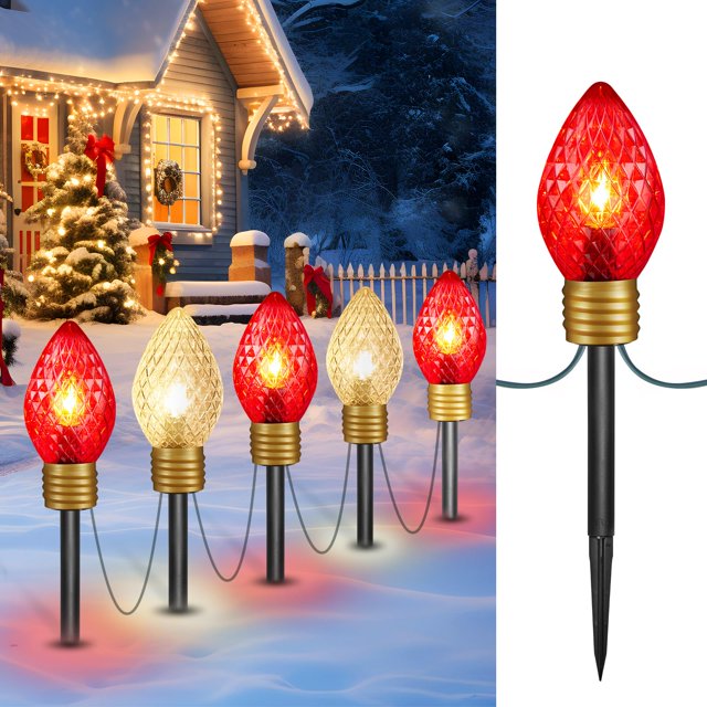 Cadena de luces Moonflor Strawberry Jumbo C9 Christmas, 2,6 m
