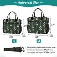 thumbnail image 4 of FORMRS Insulated Lunch Bag Unisex Large Capacity with Shoulder Strap, Green Plants, 4 of 6