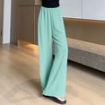 thumbnail image 2 of ZQUUVOU Women's Wide Leg Loose Pants Cozy Yoga Comfy High Waisted Sports Athletic Lounge Pants With Pockets Sky Blue, 2 of 3