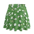 thumbnail image 5 of FUIALDOLG Womens Green Golf Skirts Stretchy Golf Pattern Athletic Skort with Pocket Summer Activewear Soft High Waisted Tennis Skirt Lady Casual Midi Skirts with Shorts for Beach,L, 5 of 8