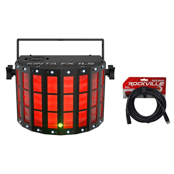 Chauvet DJ Kinta FX ILS D-Fi USB Multi-Effect Light w/Laser/SMD/Strobe DMX Cable
