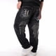 thumbnail image 5 of Pantalones vaqueros de hip-hop de moda para hombres, pantalones de skate holgados y lavados, talla grande, 5 of 5