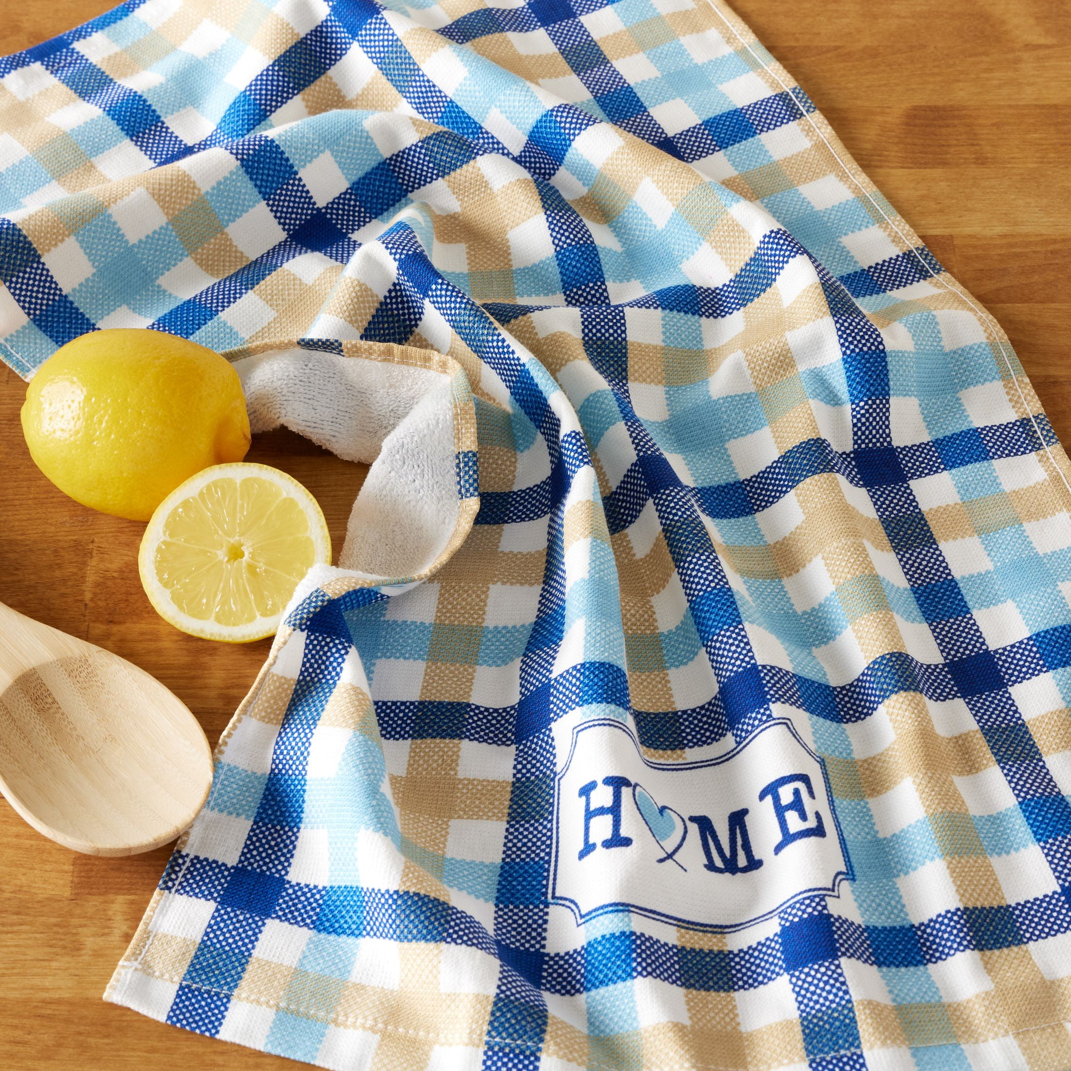 (3 pack) Mainstays Machine Wash Printed Cotton Kitchen Towel