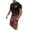 Red, variant on Mens Beach Vacation Outfit Set Coconut Tree Print Gradient Color T Shirt and Shorts 2 Piece Matching Set Short Sets for Men