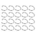 thumbnail image 1 of Anillas de salto abiertas Uxcell 300Pcs, anillo O de acero inoxidable 316 de 6 mm, anillos de división, anillo de conexión de cierre circular, plateado, 1 of 7