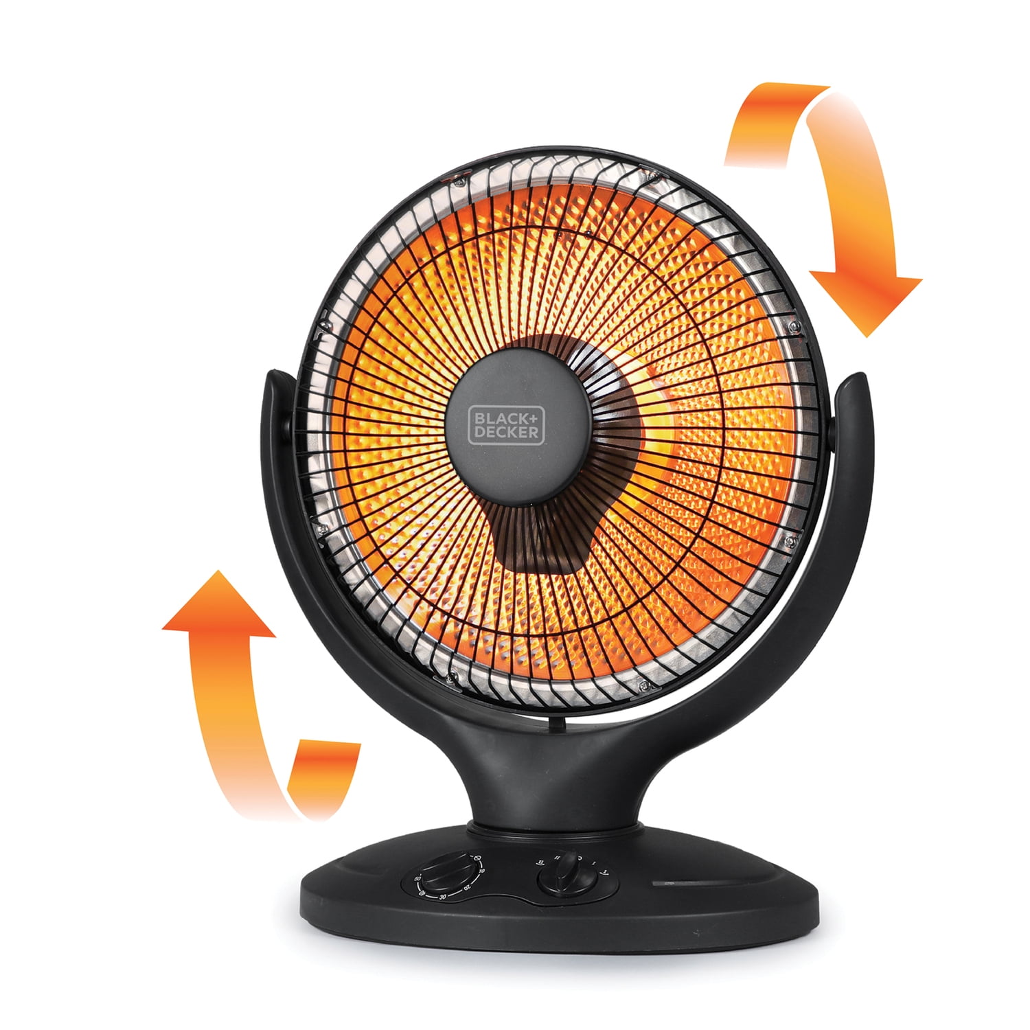 BLACK+DECKER BHRO608 800-Watt-Max 14-In. Oscillating Radiant Dish Ceramic Heater