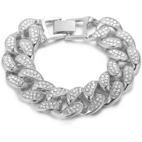 Cuban Link Chain For Men Iced Out-20mm Men's Gold Chain