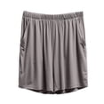 thumbnail image 2 of Hilenly Womens Pajama Shorts Lightweight Elastic Waist Modal Pajama Bottoms Soft Comfy Lounge Shorts with Pockets, 2 of 6
