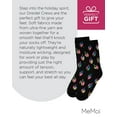 thumbnail image 7 of MeMoi Women's Dreidel Holiday Crew Socks - Womens - Female, 9-11, Black, 7 of 7