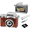 Brown, variant on Black Retro Kids Digital Camera Keychain with 8GB Card, Compact Pocket Camera for Travel