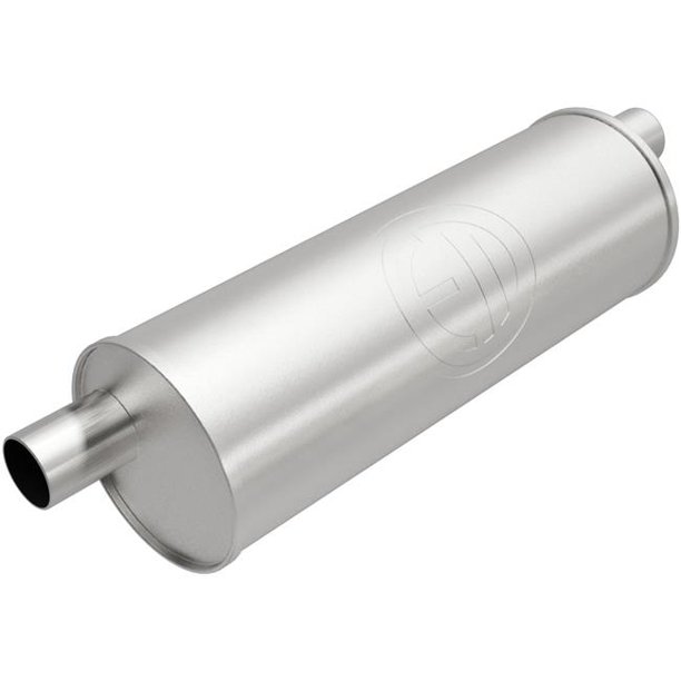 MagnaFlow 1001742 6 in. Round Exhaust Muffler 2 in. Offset & Offset