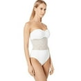 thumbnail image 3 of Women's Bleu Rod Beattie L19242 Get In Line Bandeau One Piece Swimsuit (White 6), 3 of 4