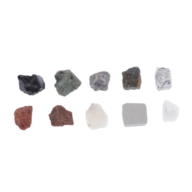 10pcs Educational Geology Science Kit for Kids Rock Mineral Collection 