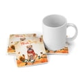 thumbnail image 3 of Happy Thanksgiving Chinese Shar-Pei with Turkey Pumpkins Autumn Vibes Set of 4 Stone Coasters Dog Lover 4x4in Absorbent Soapstone Coaster - 12018, 3 of 5
