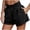 Black, variant on Womens Athletic Shorts Crossover High Waisted Running Shorts Loose Fit Quick-Dry Sport Workout Gym Shorts with Pocket