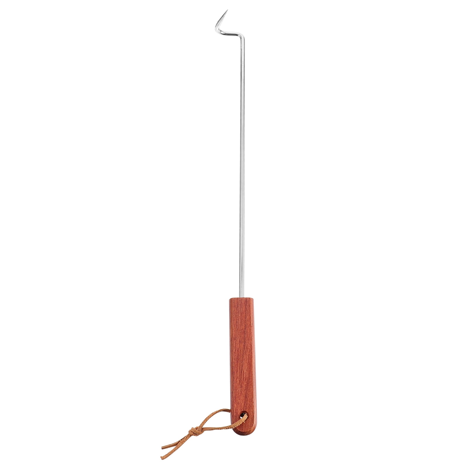 Flipper Hook Meat Turner Bbq Food Steak Grill Hooks Barbecue Pigtail  Grilling Turning Pig Metal Flipping Portable Tail 