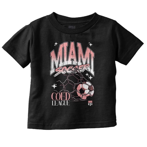 Miami Florida Coed Soccer League Goal Toddler Boy Girl T Shirt Infant Toddler Brisco Brands 6M