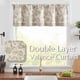 thumbnail image 2 of Cortina de Cenefa JINCHAN Floral de Lino para Cocina 40x120 cm Taupe, 2 of 8