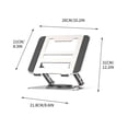 thumbnail image 4 of Birdeem Laptop Stand Aluminum Alloy Rotating Bracket Notebook Bracket Notebook Radiator, 4 of 10