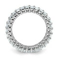 thumbnail image 3 of FJC Finejewelers 14 kt White Gold Emerald-cut D E F Pure Light Moissanite Eternity Band, 3 of 6