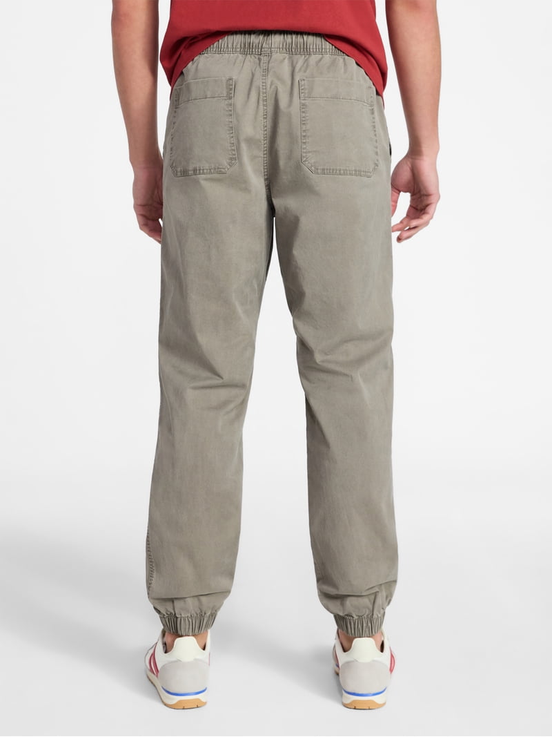 No Boundaries Twill Jogger Pants, Men's XS-5XL - Walmart.com