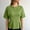 Green, variant on Red Women'S Clothing Petal Pull-On Crew Neck Short Sleeve Tops Casual Solid Modern Fashion T-Shirts Red,S
