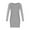 Gray, variant on Girls Mesh Long Sleeve Formal Dress Ruched Slim Party Dance Mini Dresses 5-15 Years