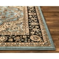 thumbnail image 5 of Noble Medallion Red Green Ivory Light Blue Black Persian Floral Oriental Formal Traditional Area Rug Shed Free Modern Contemporary Transitional Soft Living Dining Room Rug, 5 of 7