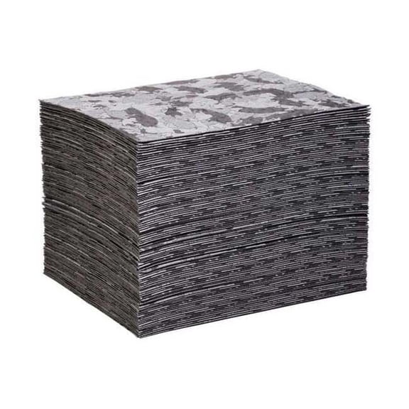 Pig Sorbent Pad, 26 gal, 16 in x 20 in, Universal, Gray, Polypropylene MAT117