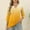 Yellow, variant on Ovbmpzd V-Neck Womens Tops Workout 3/4 Sleeve Black Gradient Color Blouses Undershirts for Women XL