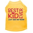 thumbnail image 2 of Mirage Pet Ask My Parents Screen Print Dog Shirt Yellow Sm, 2 of 2