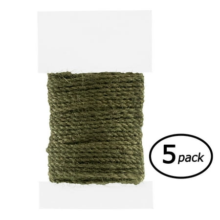 5 Pack Blue Led - Paracord Planet - 2 mm Jute Cord Packs - 10 Meter Spools - Several Color Options - Available in 5 or 10 Packs