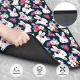 thumbnail image 3 of Wukai Rabbit And Rose Print Car Foot Mat Set of 4 Pieces, Anti-Slip Neoprene Auto Floor Mats Carpet, Universal Fit Automotive Floor Foot Mats Set for SUV, Van, Trucks, 3 of 6