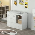 thumbnail image 4 of WIAWG White Baby Dresser w/ Changing Table Top & Drawers, Wooden Nursery Dresser for Infant, 47.2", 4 of 9