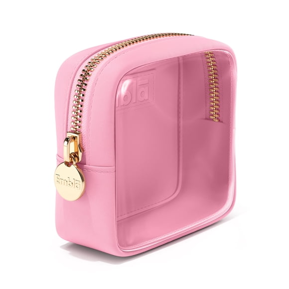 Bolsa de maquillaje transparente Embla, funda de maquillaje, bolsa de viaje, rosa flamenco